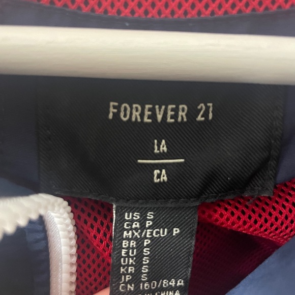 Forever 21 Navy Jacket with Red and White Details - Picture 2 of 2